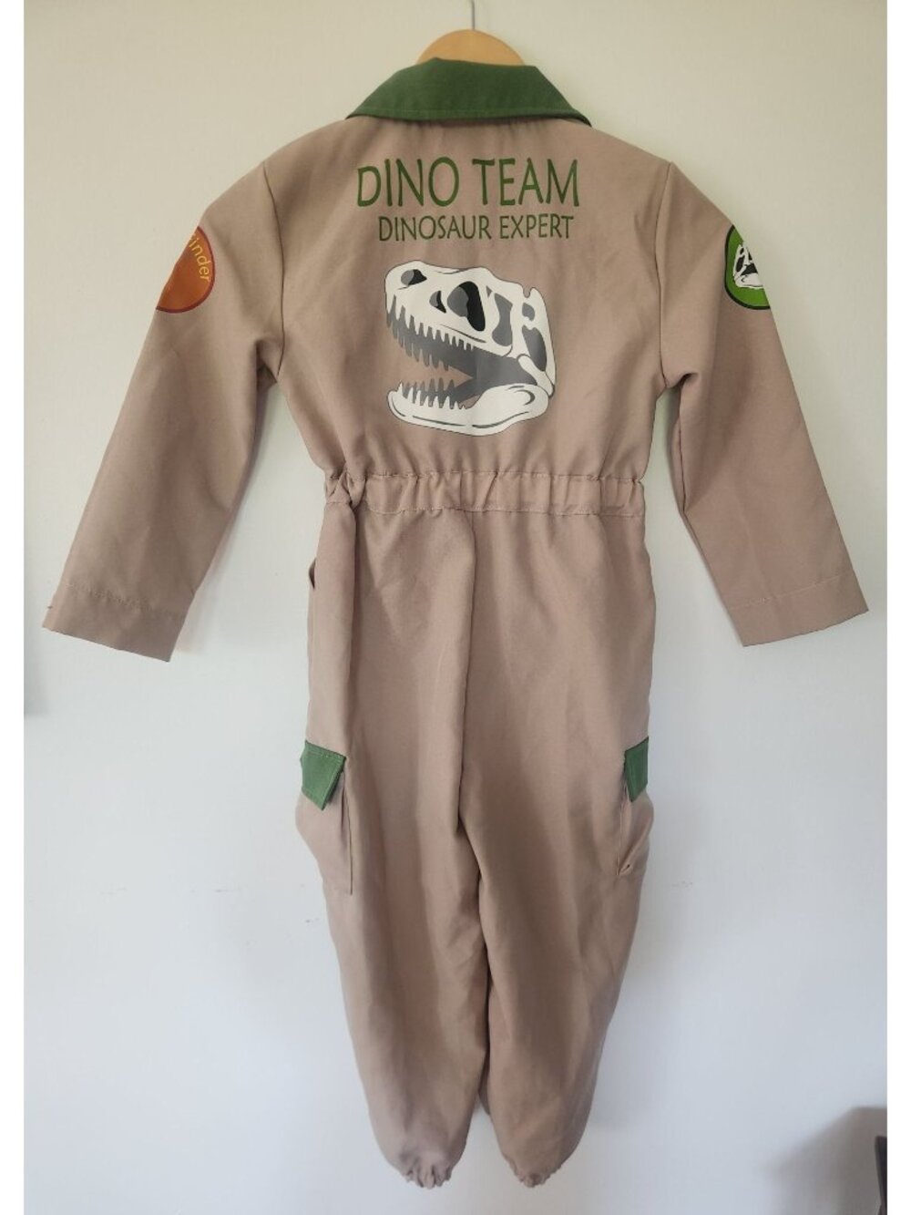 I Want To Be Kids Sz. S/6 Zip Up Dino Team Jumpsuit
